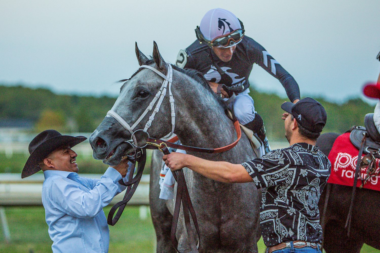 Seize the Grey (2) ridden by Jaime Torres wins the Pennsylvania Derby (Grade 1) on Pennsylvania Derby Day at Parx Casino and Racing in Bensalem, Pennsylvania on September 21, 2024.  Sue Kawczynski/Eclipse Sportswire/CSM
